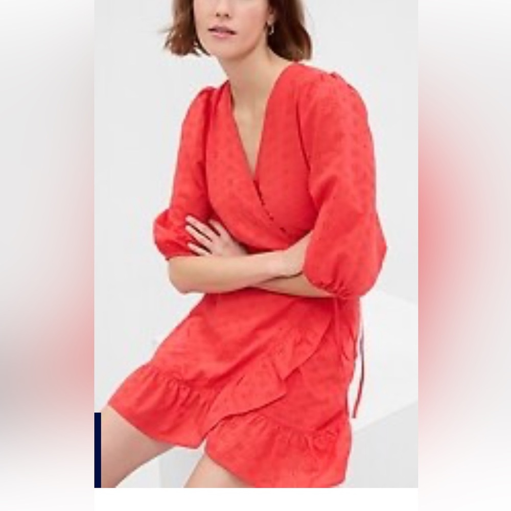 Gap eyelet wrap dress-NWT